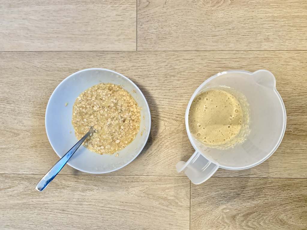 Beslag havermout banaan pannenkoek