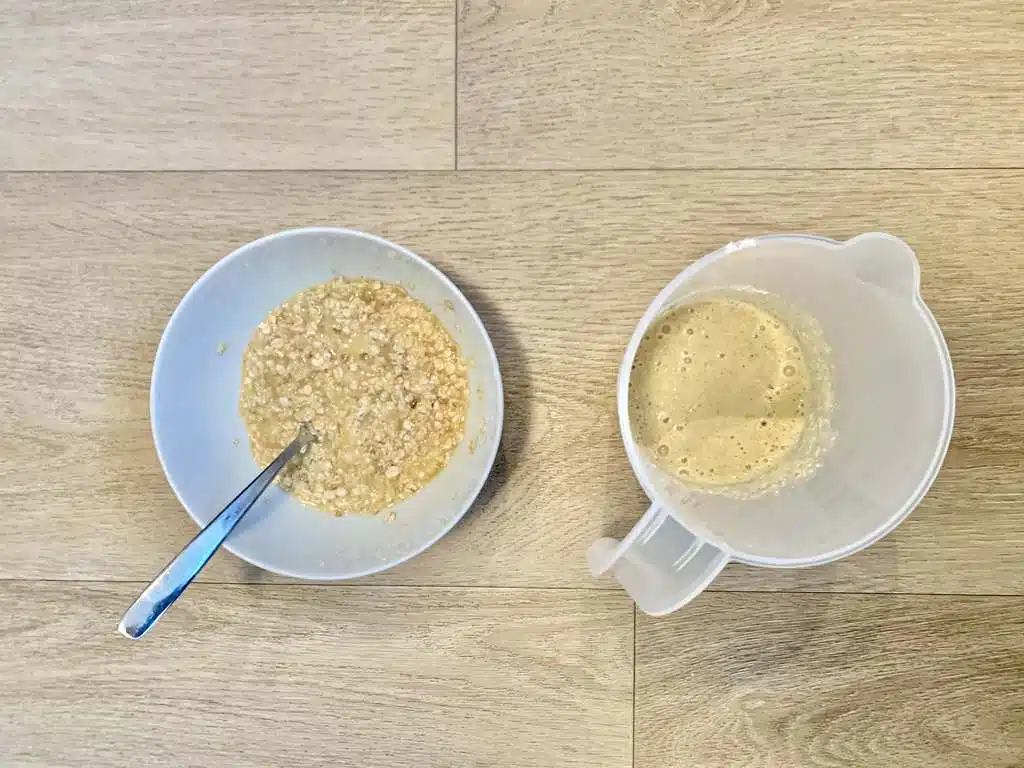 Beslag havermout banaan pannenkoek