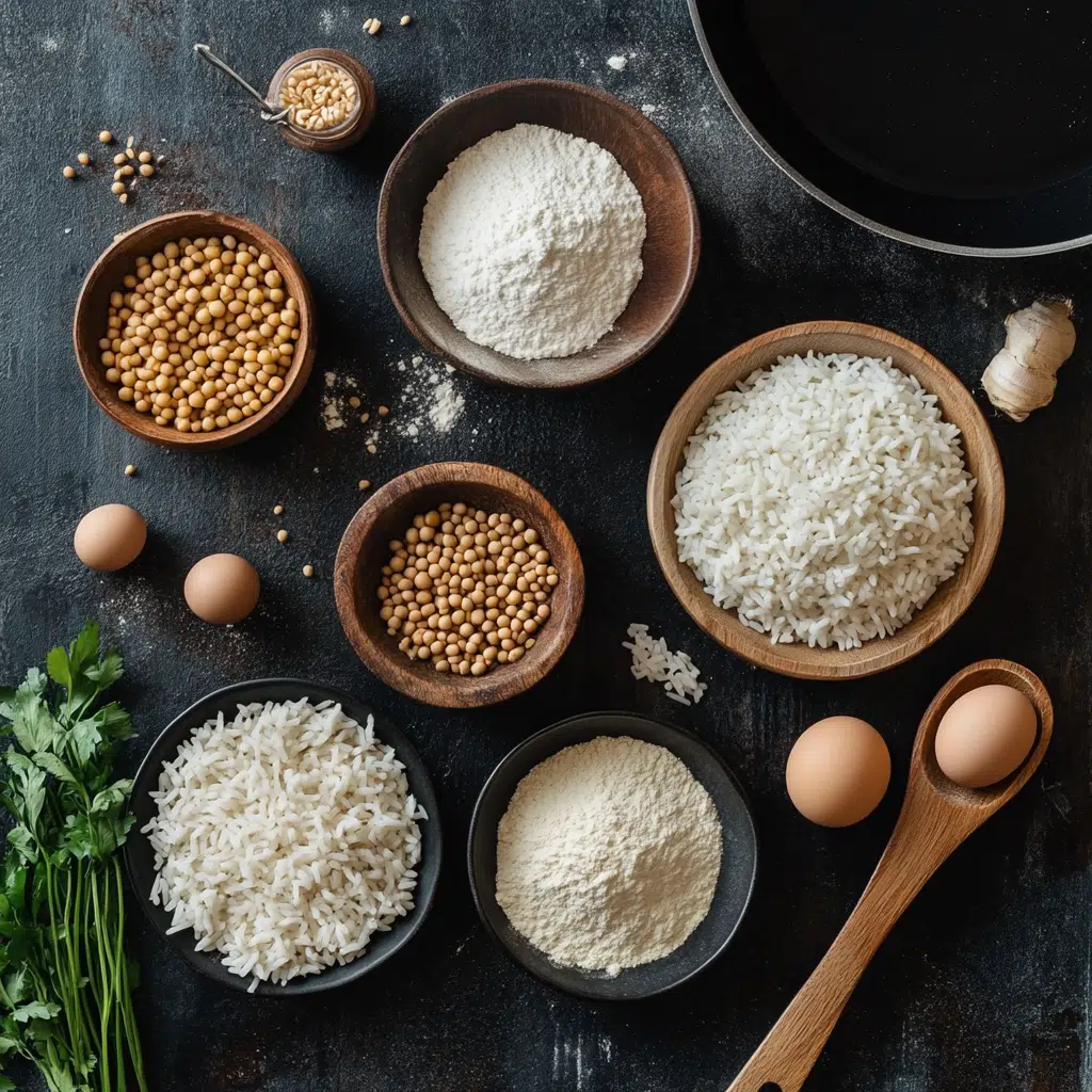 Ingrediënten gebakken rijst