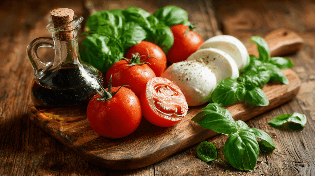 Alle ingrediënten voor Caprese Salade