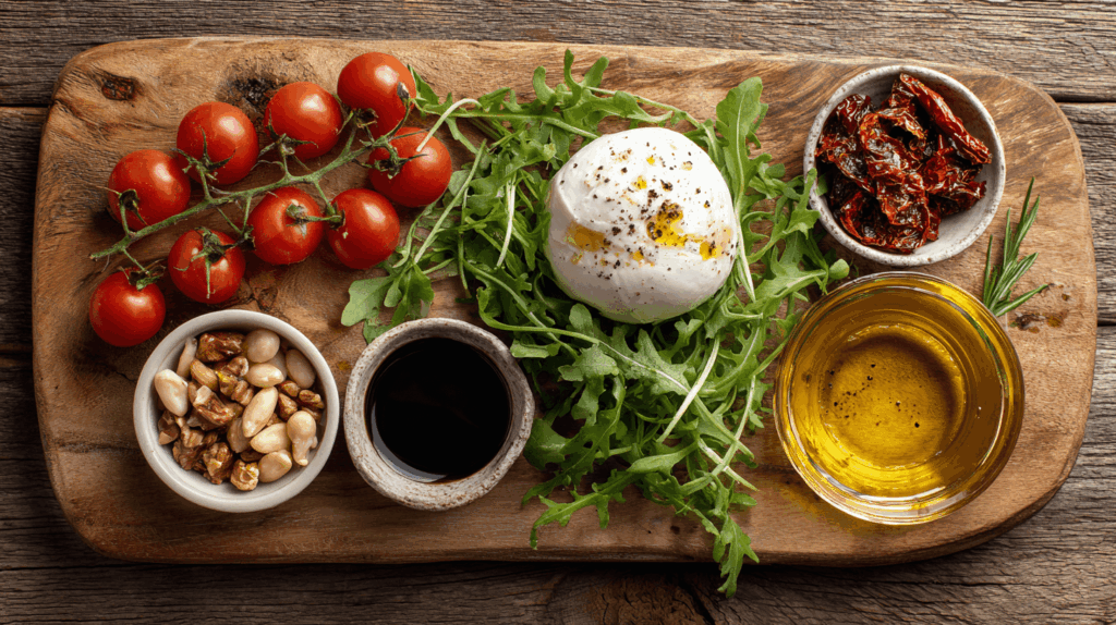 ingredienten voor rucola salade recept