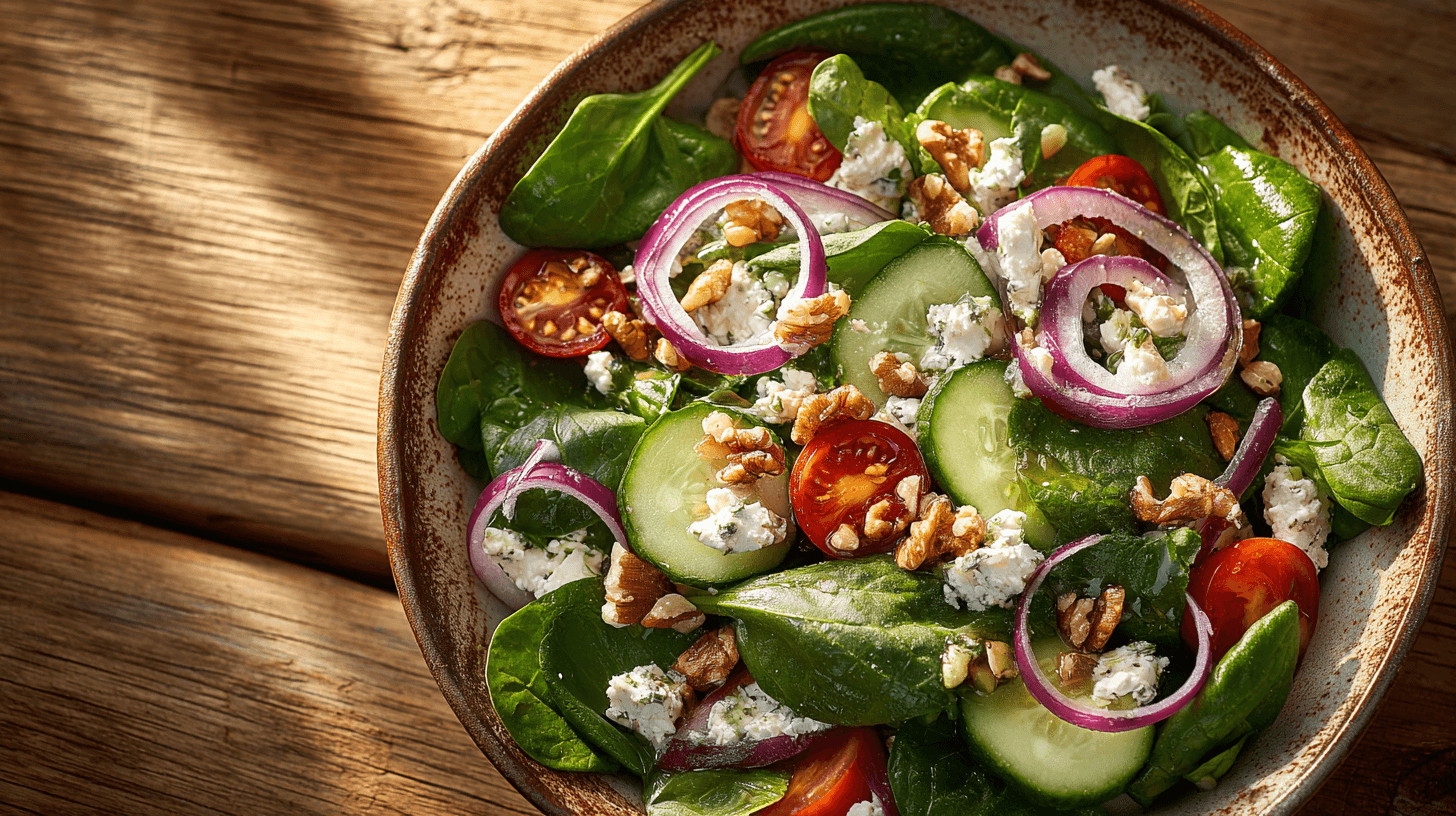 Spinazie Salade in een kom