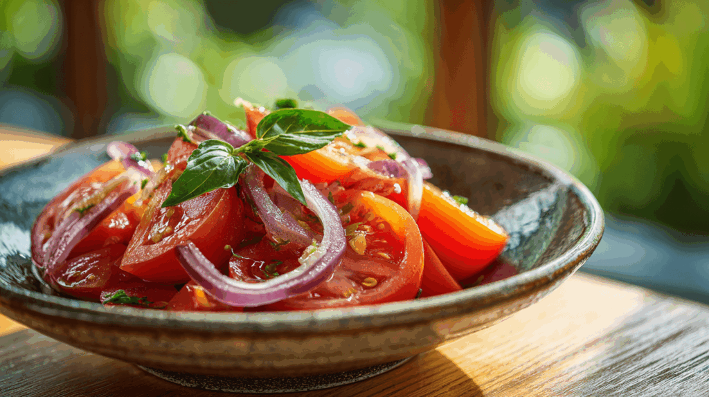 Tomate Salade Gerecht Foto