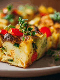 Frittata blokjes met groenten