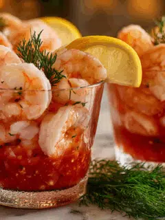 Garnalencocktail in glaasjes