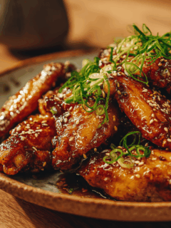 Kippenvleugeltjes sticky honey-soy