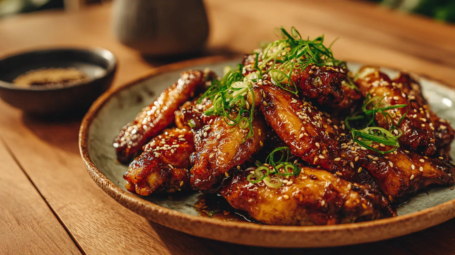 Kippenvleugeltjes sticky honey-soy