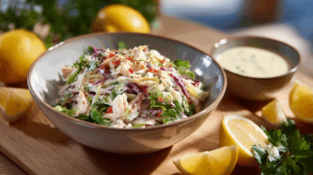 Lekker én voedzaam Prei Salade met Kip