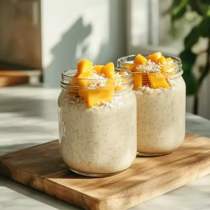 Overnight Oats met Mango en Kokos