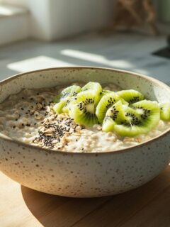 kiwi overnight oats recept