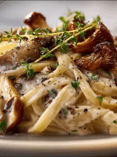 Champignon roomsaus pasta