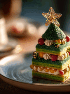 Kerstboom taart