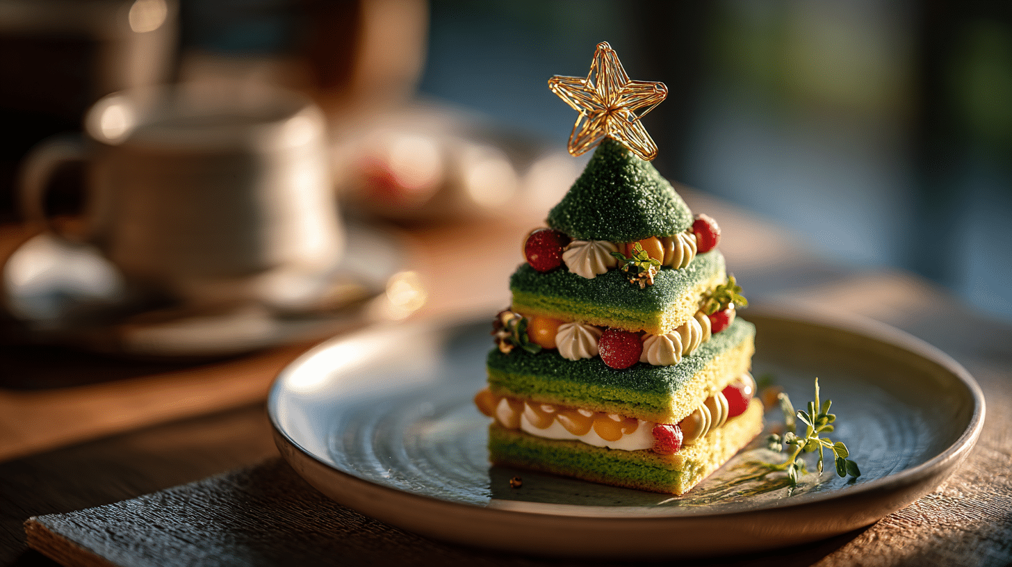 Kerstboom taart