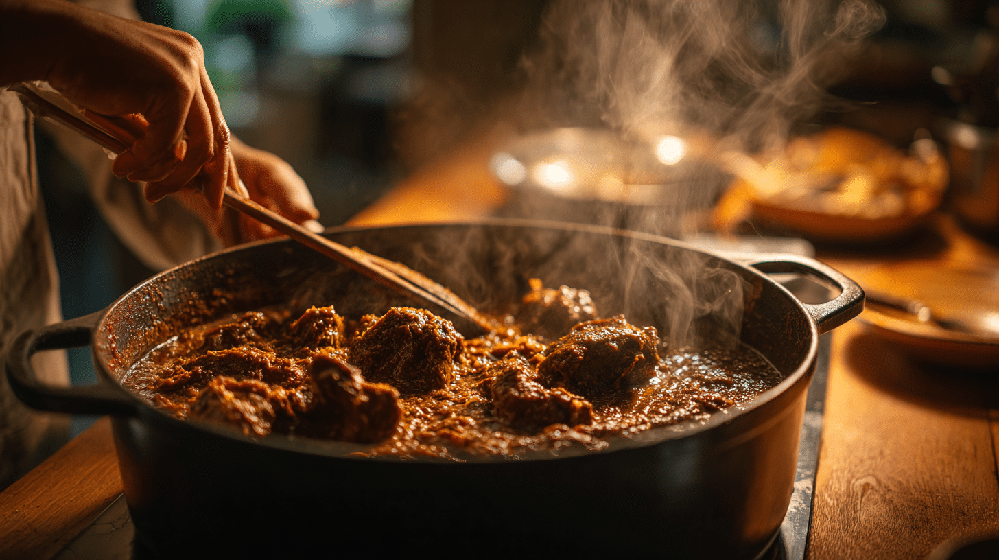 Tijdens het kookproces