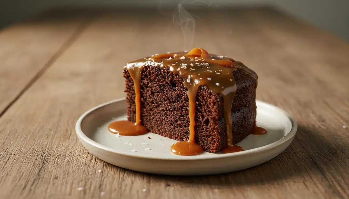 Chocoladecakeje met Salted Caramel