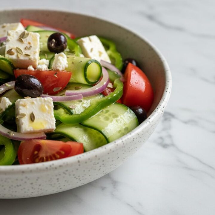 Griekse Salade Basisrecept met Dressing