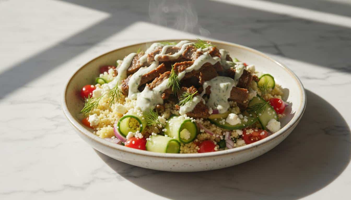 Gyros Couscoussalade met Tzatziki